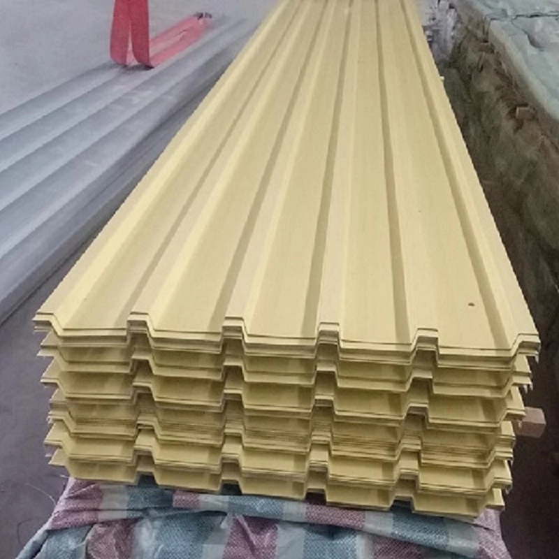 Tôle de toiture en acier enduit de couleur