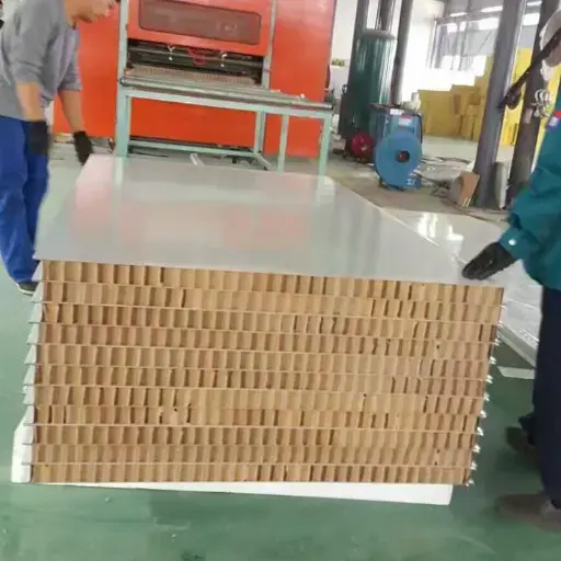 Panneaux de papier pour salle blanche en nid d'abeilles